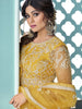 Yellow Designer Embroidered Lehenga Style Anarkali Suit-Saira's Boutique