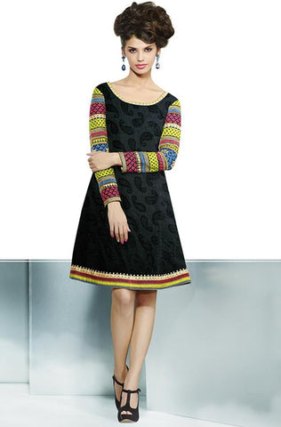 Brick Red Embroidered Pashmina Kurti