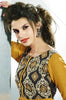 Mustard Yellow Embroidered Pashmina Kurti-Saira's Boutique